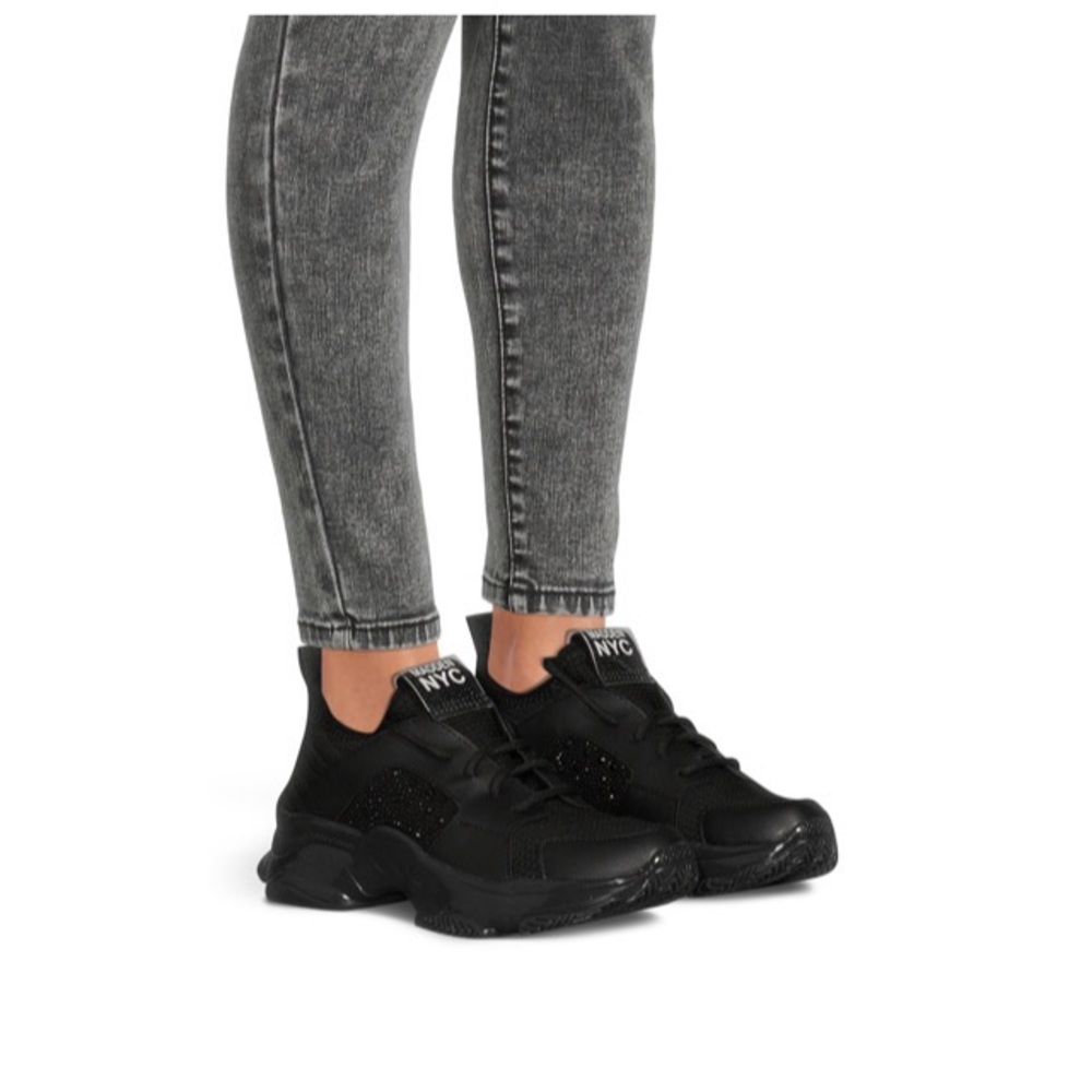 MADDEN NYC WOMEN’S RHINESTONE ATHLETIC SNEAKERS 👟 - Picture 2 of 10